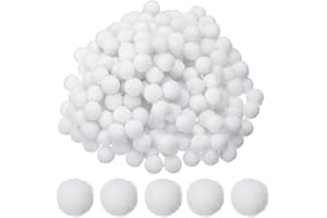 PATIKIL 0.4inch(10mm) Pom Poms for Crafts, 500pcs Small Pompoms for Crafts Mini Puff Balls Bulk High Elasticity Fuzzy Balls f