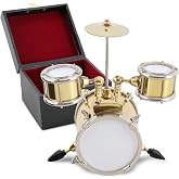 EASTROCK Mini Drum Model | Instrument Drum Ornament Drummer Gift Musical Gift Dollhouse Home Decoration