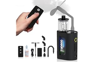 COLBOR CF3 Portable Fog Machine with Remote Control, 30W Rechargeable Handheld Smoke Machine for Photography/Christmas/Cosplay, Mini Fogger with RGB Lighting & Tyndall effect (Indoor/Outdoor Use)