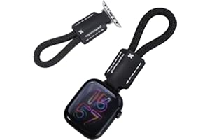 pamovolio leather braided short paracord for apple watch fob keychain clip pocket watch ultra49mm series123456789se 10s11 46/44/45/42/41/40/38mm chain watch band key Holder Ring