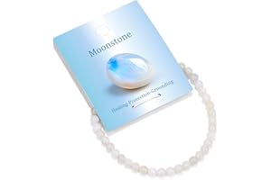 Vinswet 4mm 6mm 8mm Healing Crystal Bracelets for Women Men Natural Stone Beaded Stretch Bracelet Handmade Gemstone Reiki Spiritual Jewelry Gifts