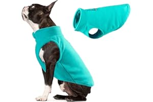 TYONMUJO Dog Fleece Vest Jacket Pet Dogs Clothes Warm for Small Medium Dogs Aqua M