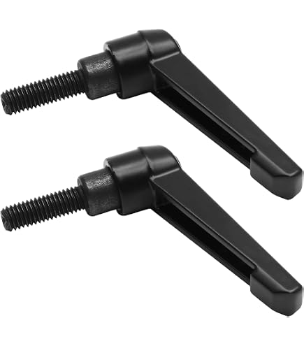 KIPP Klemhendel Kunststof – Buitendraad M8x30, Zwartgrijs, Staal, 2 Stuks – K0269.2081X30 – Voor Machinebouw En Installatietechniek
