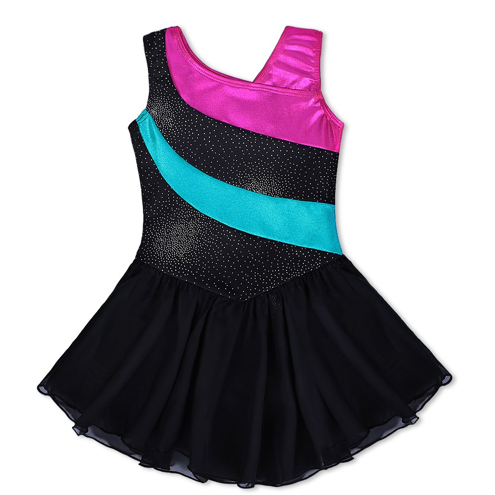 Buy Skirted Leotards for Girls Gymnastics Ballet Dancewear Sparkly