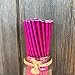 Hot Pink Foil Paper Straws - 7.75 inches - Pack of 100 - Outside The Box Papers Brand