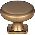Jeffrey Alexander Belcastel 1 1-3/8" Diameter Mushroom Knob, Satin Bronze