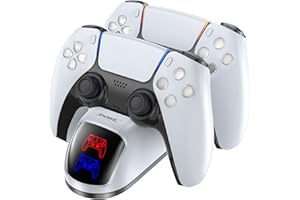 DOBE FOMIS ELECTRONICS PS5 Controller Charging Station Compatible with PS5 Controller,DOBE Playstation 5 PS5 Controller Charger Dock Station with Fast Charging Speed in 2 Hours,PS5 Remote Charger Station with Charigng Cable