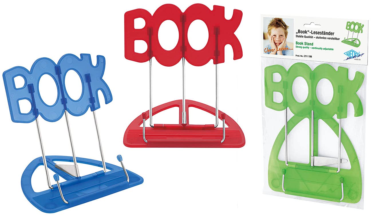 WEDO 211199 Reading Stand Book Assorted Colours