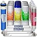 iSpring F21KU75 NSF Certified 2-Year Reverse Osmosis Water Filter Replacement Cartridge Set for 7-Stage 75 GPD RO Water Filtration Systems w/Alkaline Mineral & UV Filters, 21 Piece