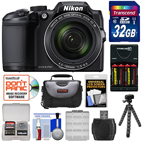 Nikon-Coolpix-B500-Wi-Fi-Digital-Camera-Black-with-32GB-Card-Batteries-Charger-Case-Tripod-Kit-Certified-Refurbished