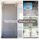 TOPYWMSP Hook and Eye Latch 6 Inch Stainless Steel Door Lock Black 2 Pack view 6