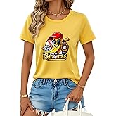 Womens Baseball Shirt Baseball Player T-Shirts Team Womens Funny Baseball Graphic Tee Fan Short Sleeve Tops