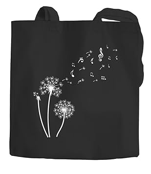 Amazonde Jutebeutel Pusteblume Musiknoten Noten Musik