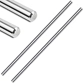2PCS 304 Stainless Steel SS Metal Rods 3/8" Dia x 12" Length | 304 Stainless Steel Cuttable Solid Metal Round Rods for DIY Crafts Model Car Helicopter Airplane Industrial Use Metalworking