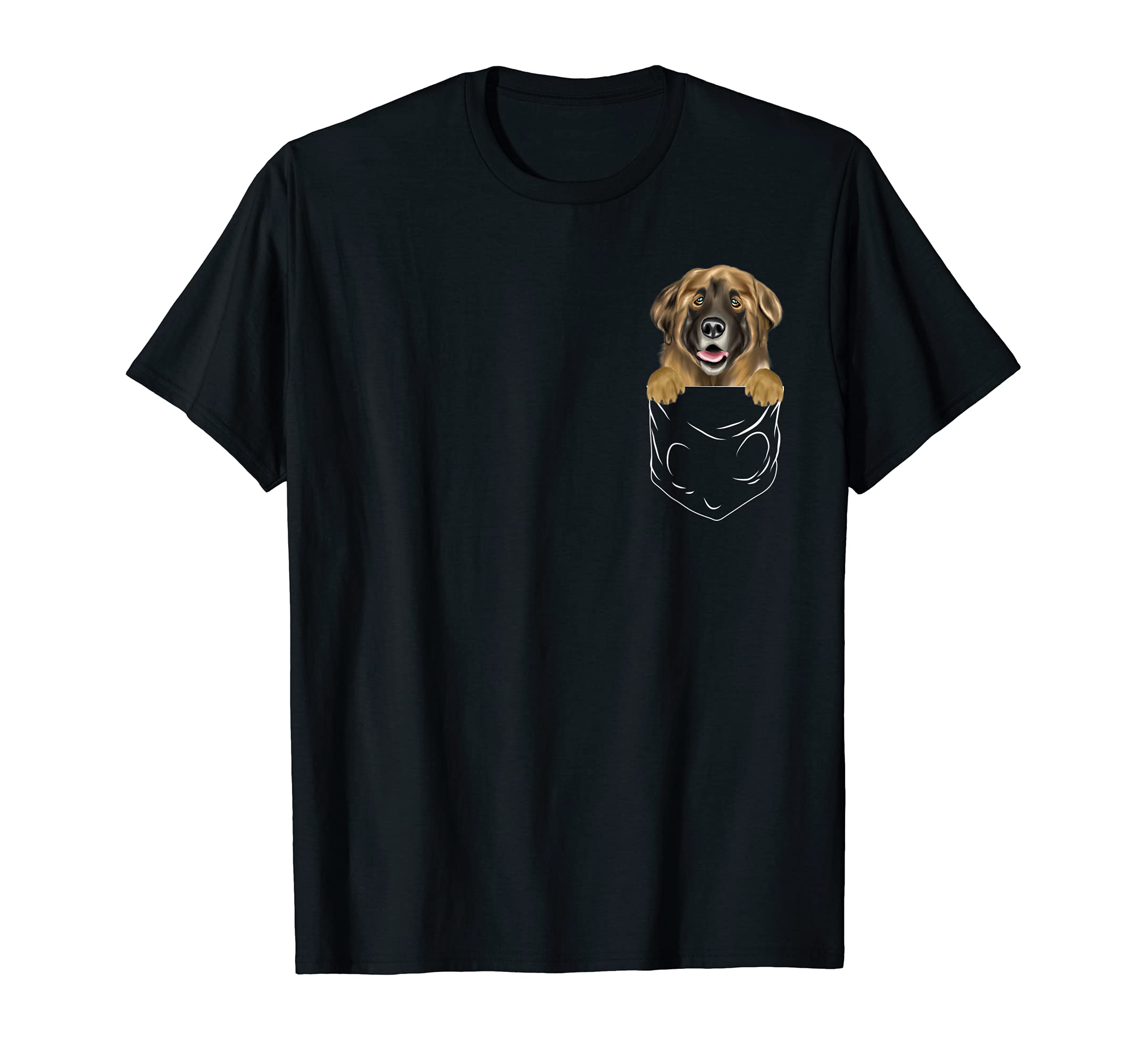 Dog In Pocket Leonberger Funny Dog Lover T-Shirt