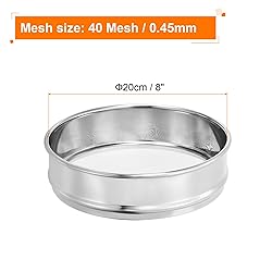PATIKIL 40 Mesh Lab Sieve, 8" Diameter Test Sieve