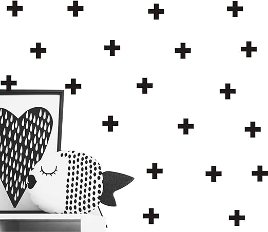 Amazon Com 76 Unidades De Pegatinas De Pared Con Diseno De Cruz