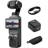 DJI Osmo Pocket 4 Essential Combo | 1&Prime; CMOS &amp; 4K/240fps, 3‑Axis Stabilization, 2&times; Lossless Zoom, 14‑Stop Dynamic Range, 107GB Built‑in Storage