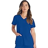 Dickies Women's Scrub Top V-Neck Top with 2 Pockets, Moisture Wicking and 360° Stretch Fabric - DK615