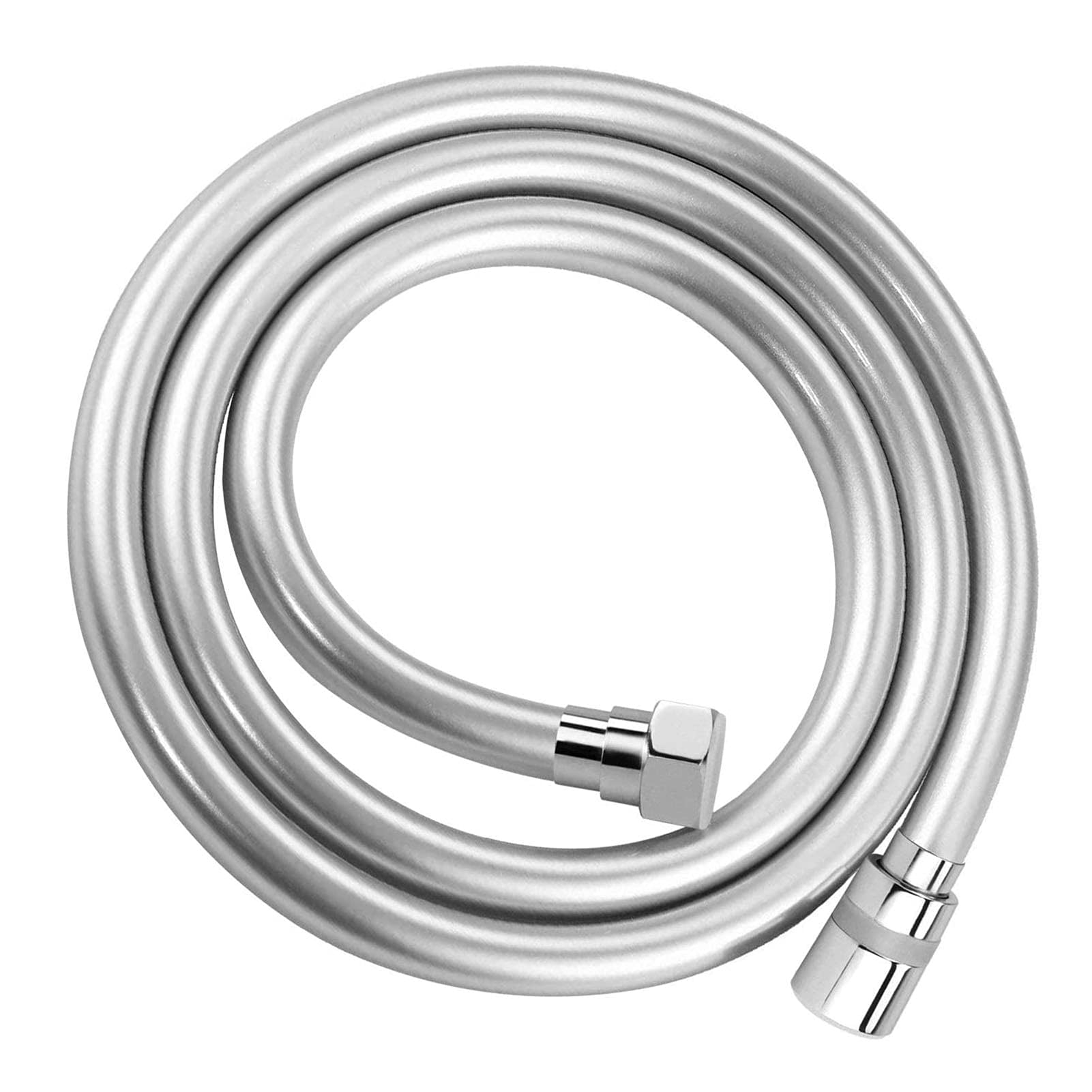 Oupukle Flexible Shower Hose - 2.5m Five Layers Anti-Explosion Design, Double Brass Head, Anti-Twist & Kink