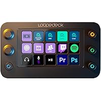 Loupedeck Live S - The Streaming Console for Desktop Productivity, Full Stream Control and Content Creation with Customizable