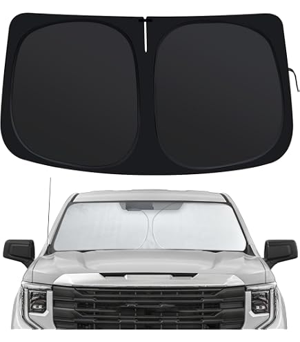 Custom Sun Shade For 2007-2013 GMC Sierra 1500 Crew Cab – Front Windshield Visor