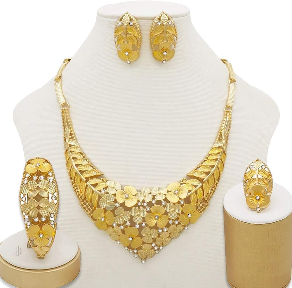 Dubai Fine Jewelry Sets Regali di nozze da sposa africani Festa per