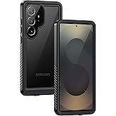 Lanhiem for Samsung Galaxy S25 Ultra Case, IP68 Waterproof Dustproof, Built-in Screen Protector, Rugged Full Body Shockproof Protective Cover for Galaxy S25 Ultra 5G 6.9 Inch, Black