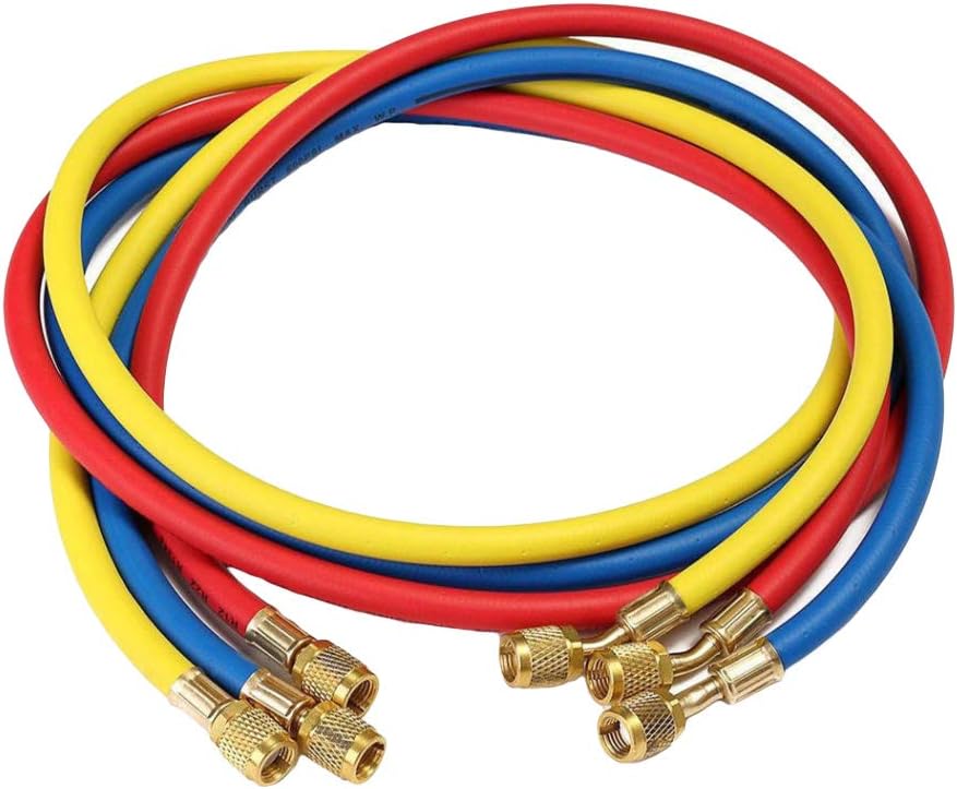 Vosarea 60 Inch Refrigerant charge hose refrigerant charging hose for r12 r22 r404 r502 r134a