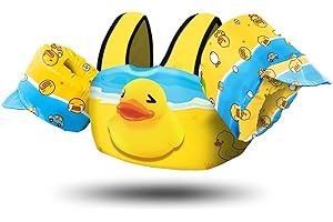 Chriffer Kids Swim Vest Life Jacket for 22-66 Pounds Boys and Girls, Toddler Floaties with Shoulder Harness Arm Wings for 2,3,4,5,6,7 Years Old Baby