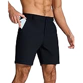 SNOWTEN Men's Classic Fit 7/9/11 Inch Golf Shorts Lightweight Long Stretch Hiking Short with 4 Pockets for Casual Work