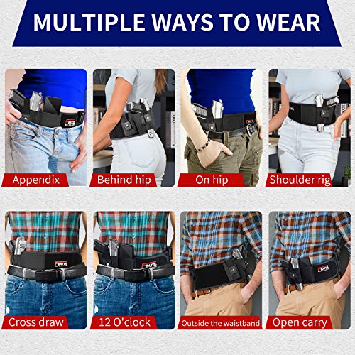 FEATOL Belly Band Holster for Concealed Carry, Gun Holsters for Men