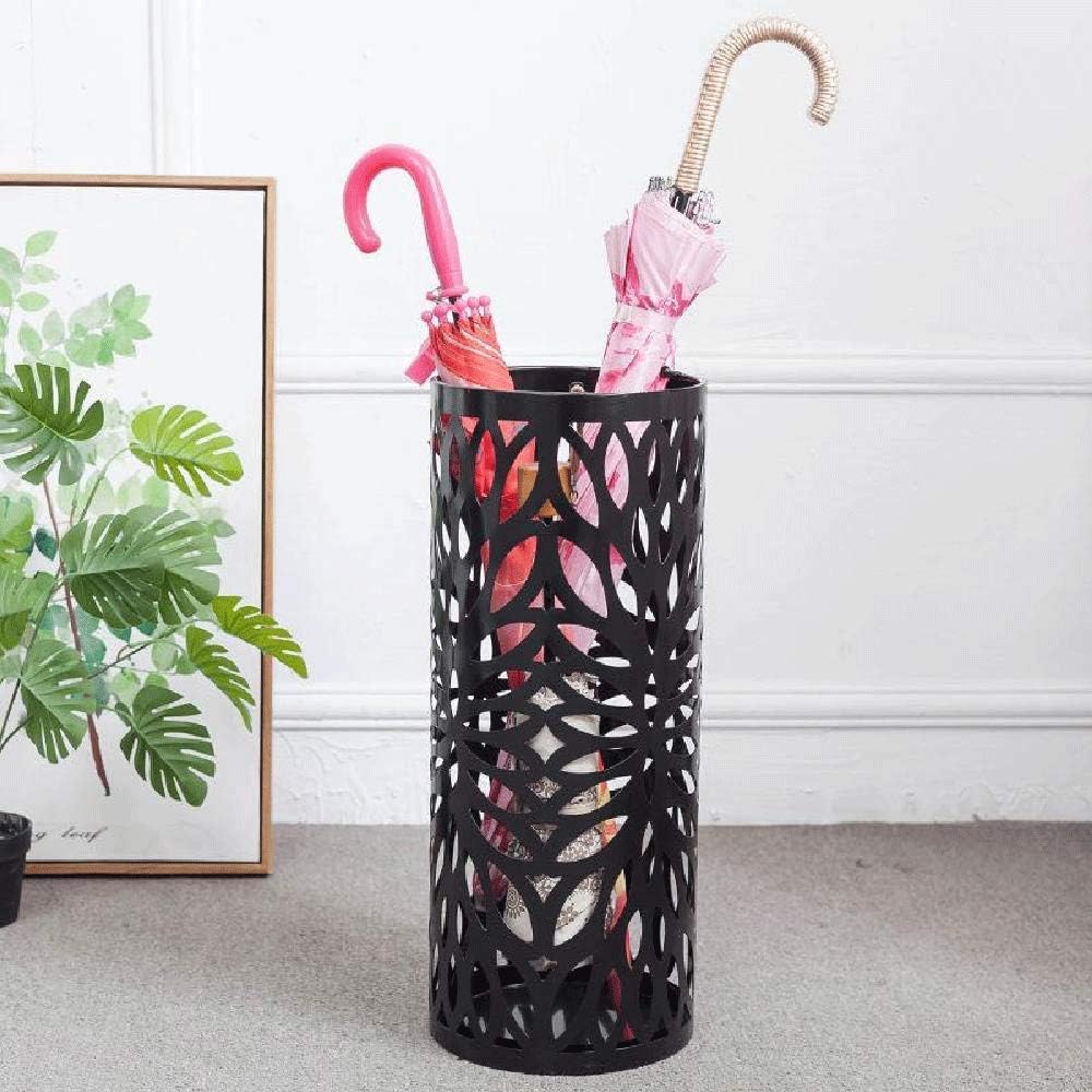IRONWALLS Umbrella Stand Rack Entryway Holder Black with