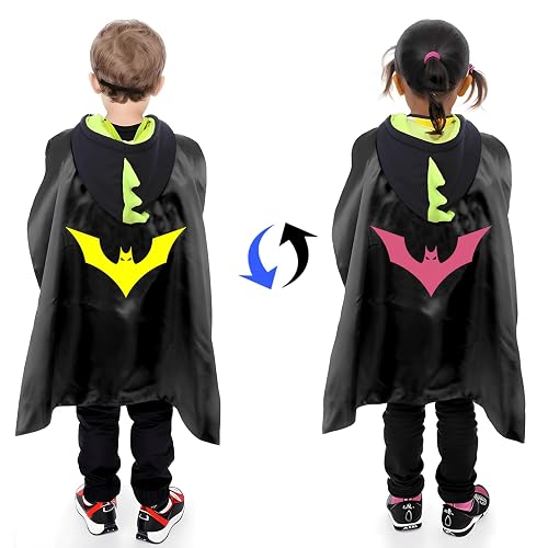NFTX Superhero Capes For Kids - Double Sided Cape With Mask Costume Set For Boys Girls - View #12
