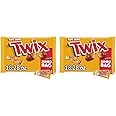 TWIX Fun Size Caramel Cookie Chocolate Candy Bars - 18.28 oz Bulk Candy Jumbo Bag (Pack of 2)