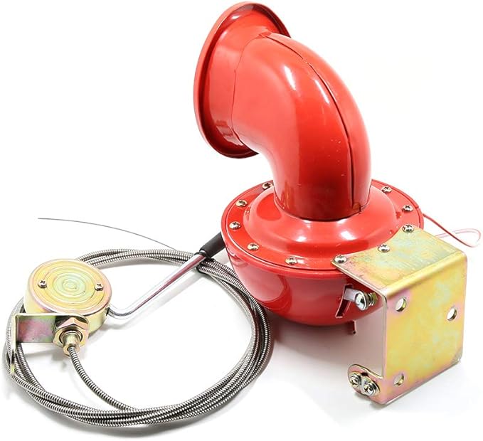 zroven Retro Cable Operated Horn kit with Manual Switch Backup Alarm