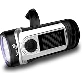 AceCamp Flashlight Hand Crank Solar Powered, IPX6 Emergency Flashlight, Outdoor Rescue, Camping, Hiking