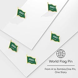 Saudi Arabia Flag Lapel Pin - Enamel Metal National