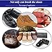 Horsehair Shoe Brushes YuYiF Large Shoe Shine Clean Brush Long Handle Dauber Brush for Leather Care 6.7