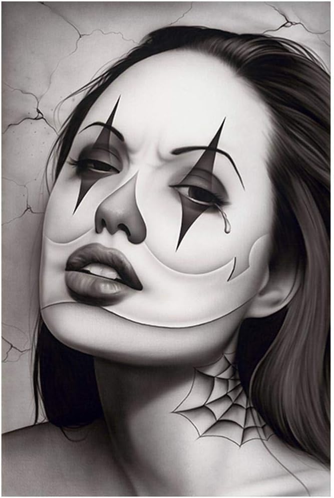 Amazon Com Tears Of A Clown By Spider Latina Mexican Girl Tattoo