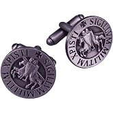 Cuff-Daddy Knights of Templar Silver Cufflinks with Presentation Box