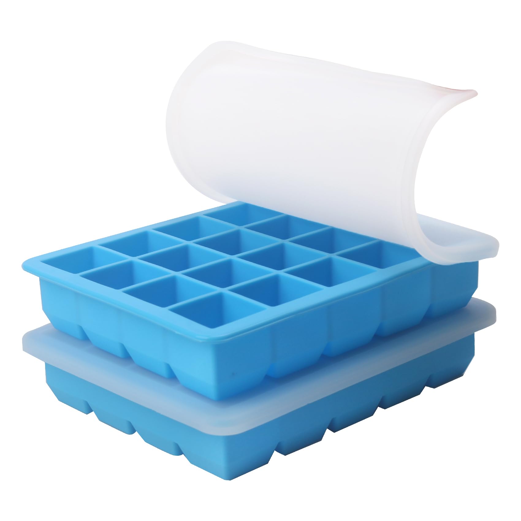 Photo 1 of 1 Tbsp Silicone Freezer Molds - Perfect for Storing Garlic, Herbs, Ginger, Pesto, Tomato Paste, Lemon Juice,Vegetable Purees,Purees and More - Silicone Food Freezer Tray (Blue 2 Pack)