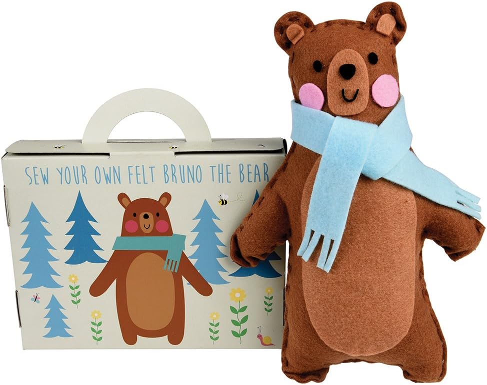 Children's Crafts Sew Your Own Bruno The Bear Felt Kit