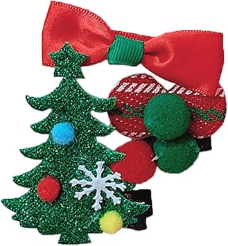 Tonpot Petite Fille Mini Pince à Cheveux Simple Noël Pince à