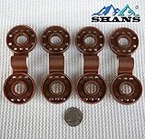 SHANS Shade Cloth Fabric Clips 20-Count (Brown)