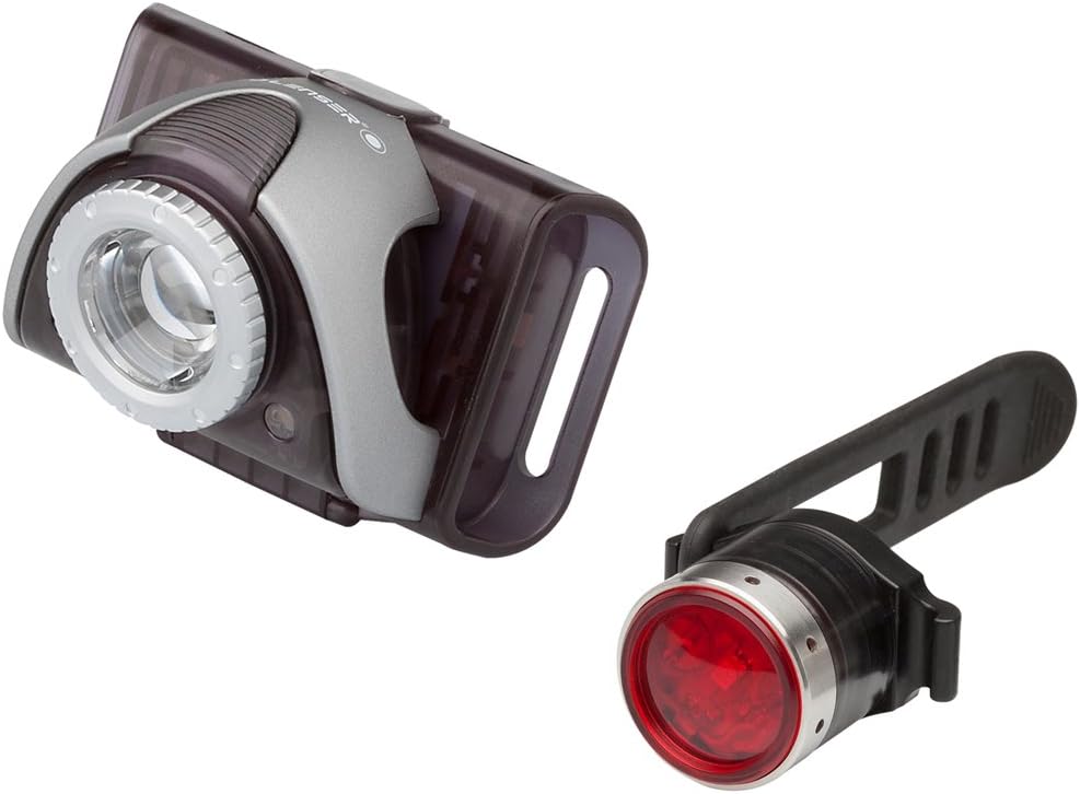 LED Lenser SEO b5r-b2r Lighting Set Front + Rear Lamp, Red