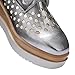 Lucksender Womens Pierced Lace-up Fashion Hollow Wedge Mid Heel Oxfords Shoes
