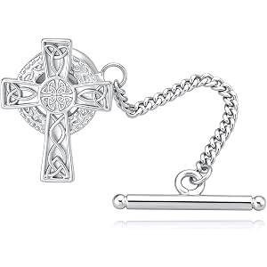 Knot/Mountain/Cross Tie Tack Tie Accessory Gift for Men