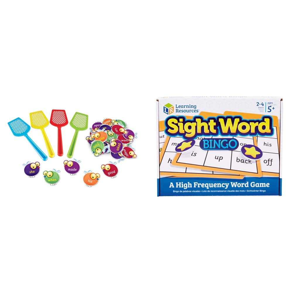 Learning Resources LSP8598-UK Sight Word Swat, Multicoloured Sight Word Bingo