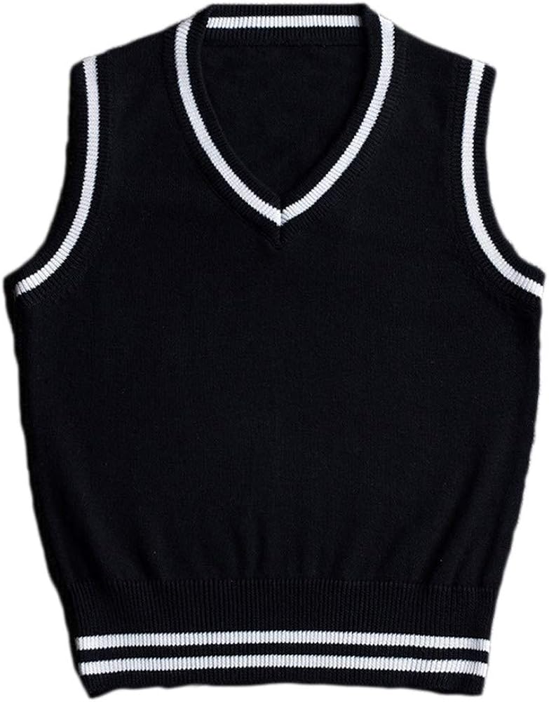 round neck black school jumper